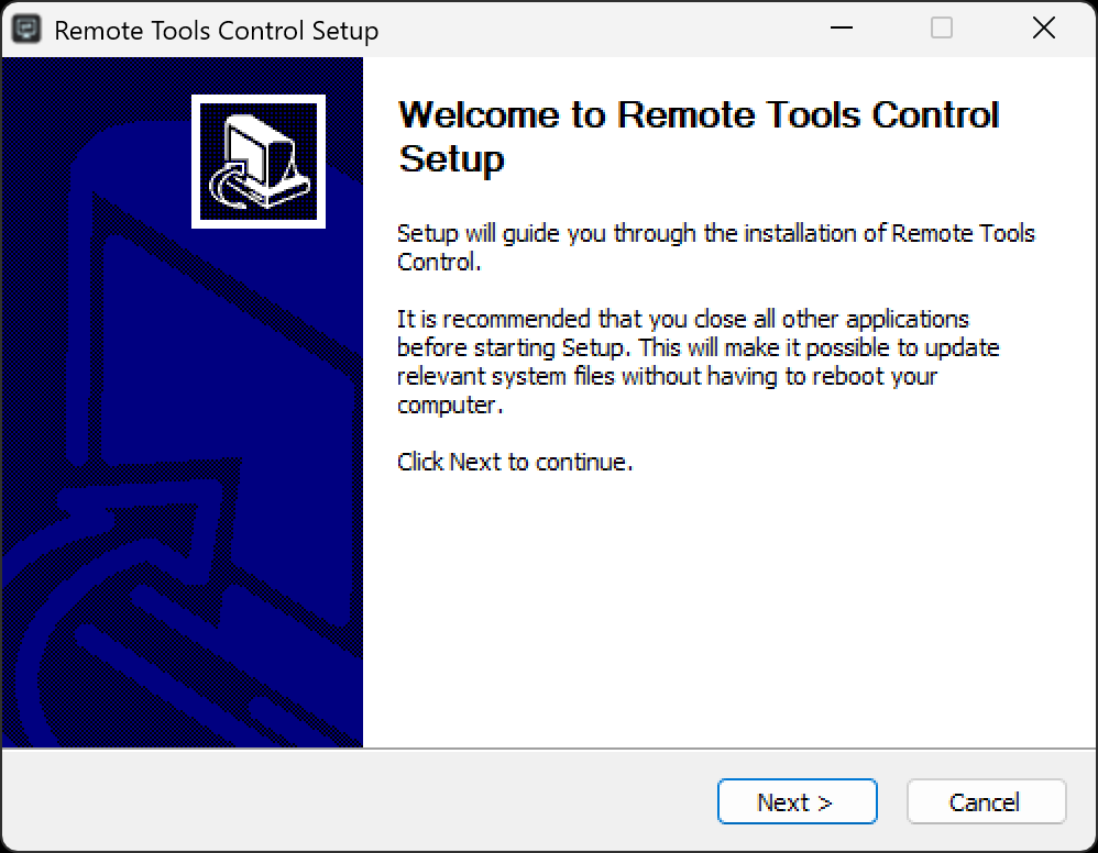 The Windows control installer