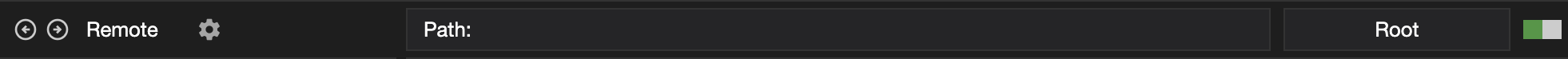 The elevation slider, with File Manager switched to Root